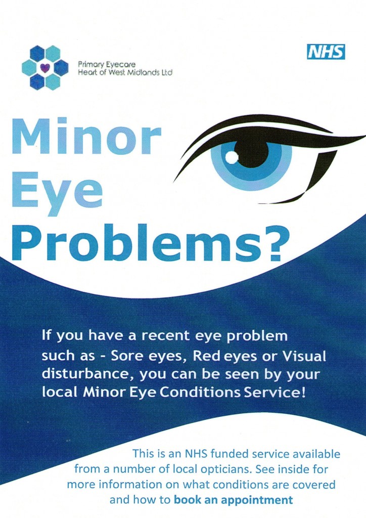 Minor Eye Problems? Walsall Society For The Blind